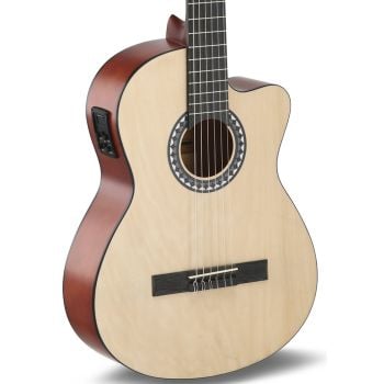 Gewa basic e-acústica natural guitarra clásica electificada