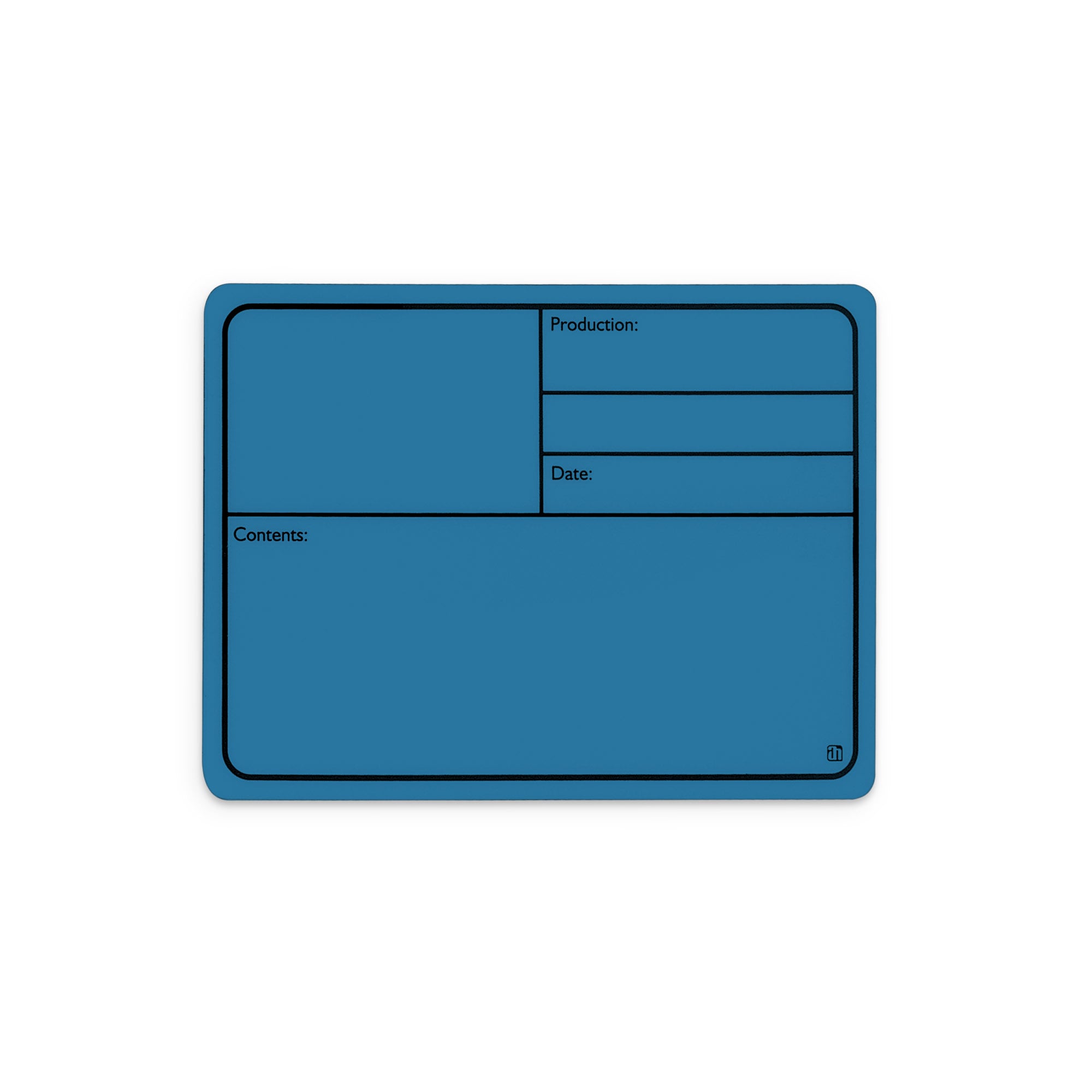 Adam Hall Etiqueta magnética de plástico 177 x127 mm, azul 88001 M BLUE