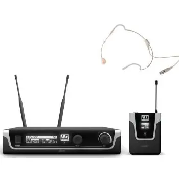 LD SYTEMS U508 BPHH Sistema inalámbrico con petaca y micrófono diadema color carne