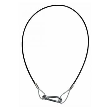 Showtec cable de seguridad negro de 75 cm rf:70111