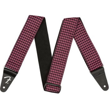Fender houndstooth strap 2 pink