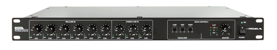 Proel PA AMIX63. Mezclador Compacto PA AMIX63