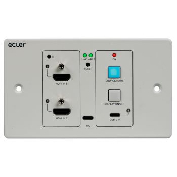 Ecler transmisor 4k hdbaset de pared