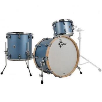 Gretsch drums gb-rc443-sibm set usa brooklyn bombo 24 pulgadas satin ice blue metallic