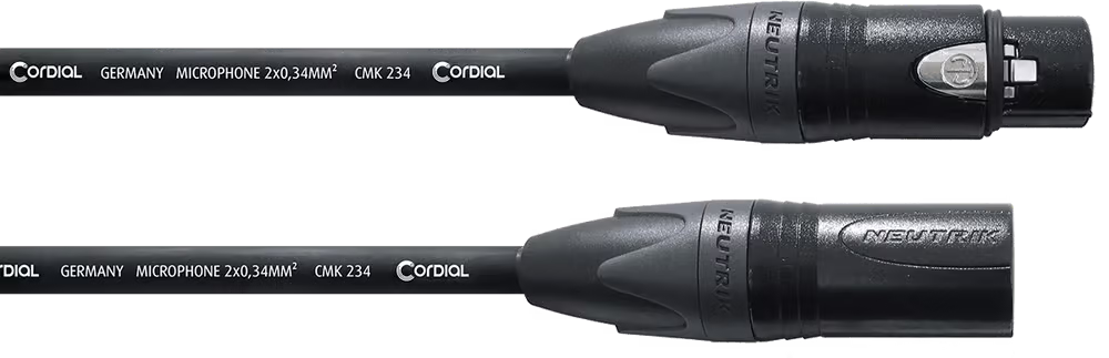 Cordial Cable de micrófono 2 x 0,34 mm² - 20m ECLCPM20FM-234