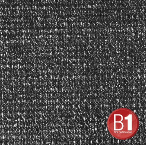 Adam Hall Accesorios 0155 X 34 B - Tul tipo 100 de 3x4 m, con Ojales, Negro 0155 X 34 B