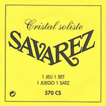 Savarez 570-cs cristal amarilla solo recital cuerdas guitarras tensión muy fuerte