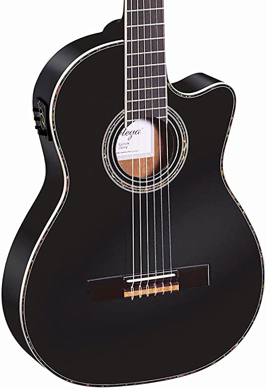 Ortega RCE145BK Guitarra Clásica Electrificada Black RCE145BK