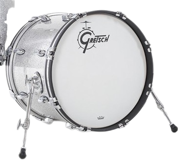 Gretsch Drums GBNT1422KKCST012 Bombo USA Brooklyn 22x14" Silver Sparkle Bombo USA Brooklyn 22x14 Pulgadas Silver Sparkle