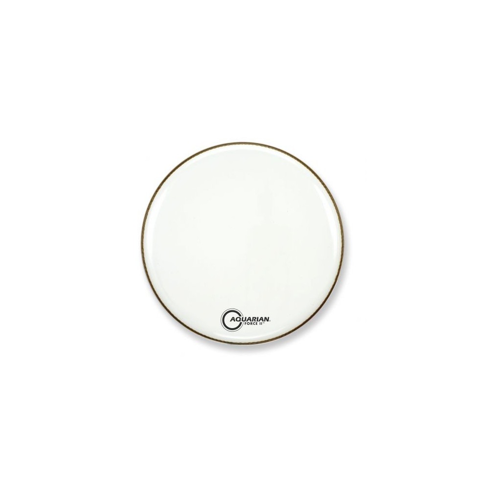 Aquarian Drumheads FORCE II GLOSS WHITE BD 24 FR24W Parche Para Bombo FORCE II GLOSS WHITE BD 24 FR24W