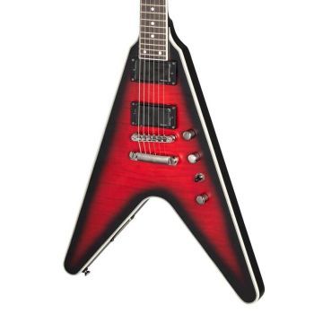 Epiphone dave mustaine prophecy flying v figured guitarra eléctrica red burst con estuche