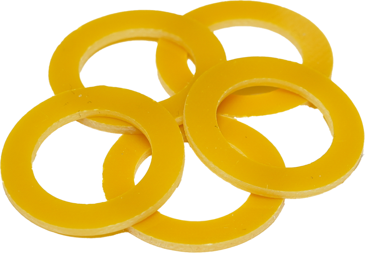 Coppersound Pedals Custom Color Footswitch Washers Yellow Custom Color Footswitch Washers Yellow