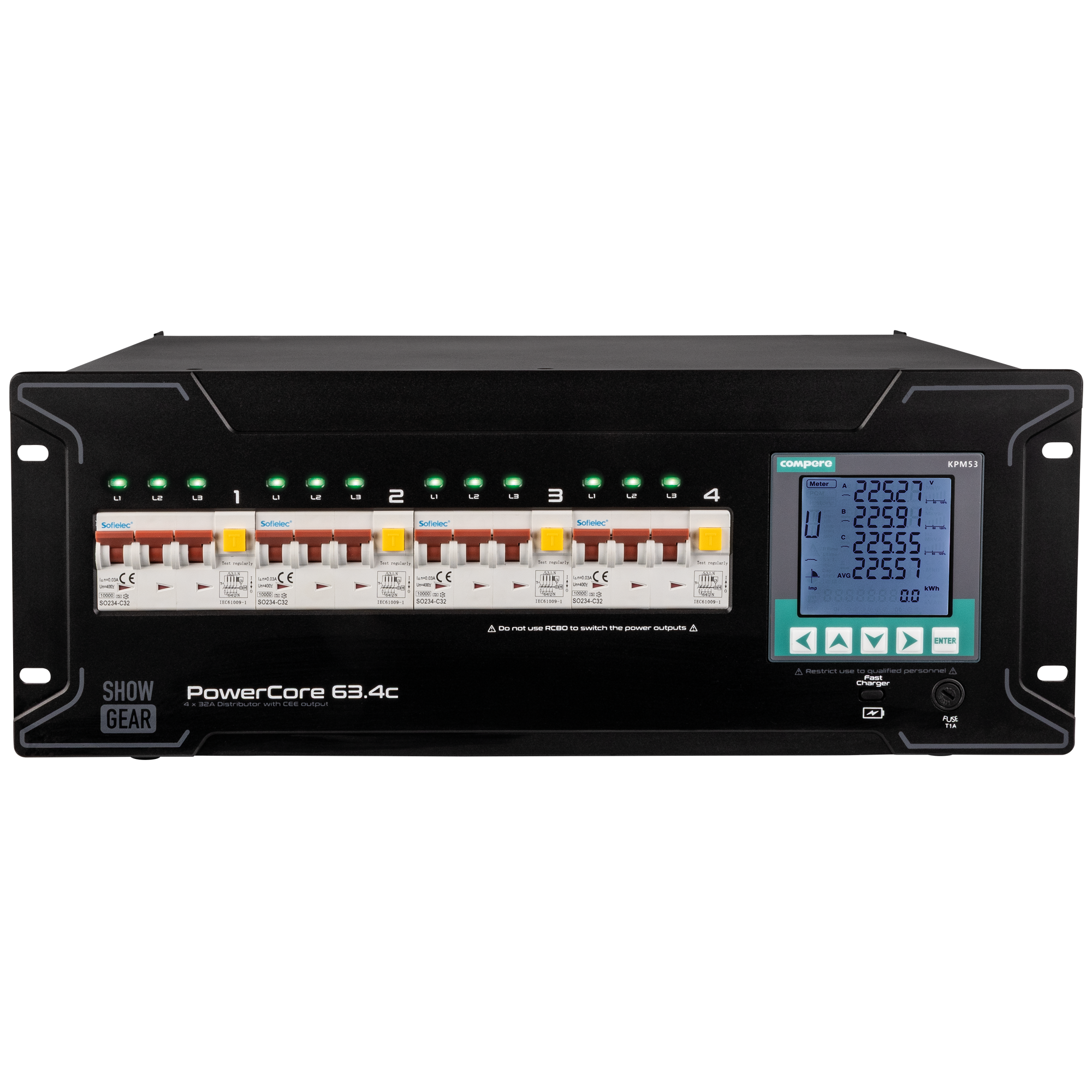 Showgear PowerCore 63.4c 4x CEE 32A E623030
