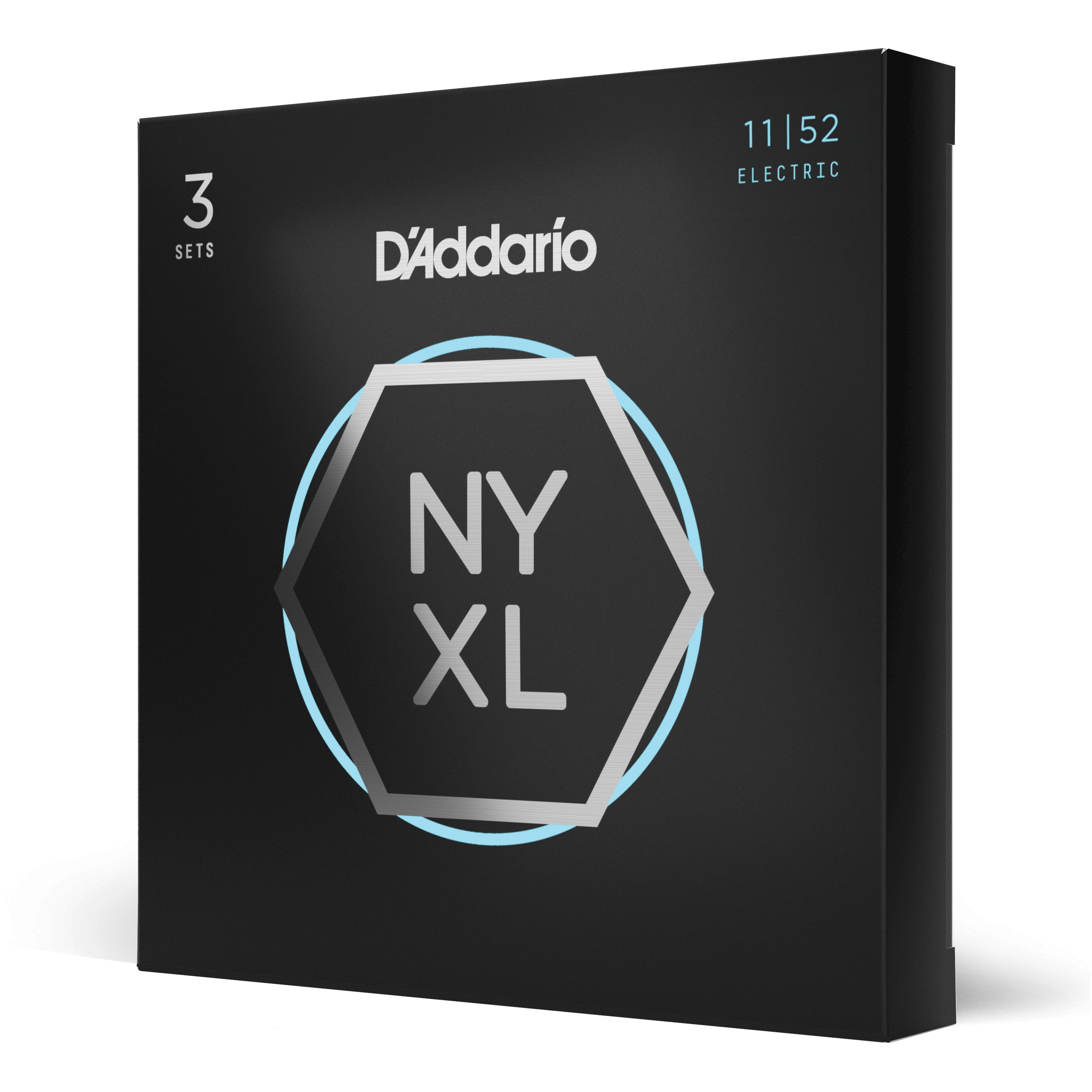 D´addario 11-52 Medium Top/Heavy Bottom, NYXL Electric Guitar Strings 3-Pack NYXL1152-3P