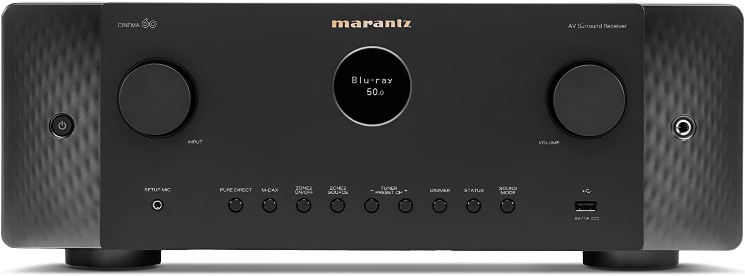 Marantz Cinema 60DABS2-N1B Negro Receptor AV Slim de 7.2 canales Marantz Cinema 60DABS2-N1B Negro Receptor AV Slim
