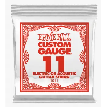Ernie Ball 1011 Slinky Plana Cuerda Para Guitarra Electrica 0.11