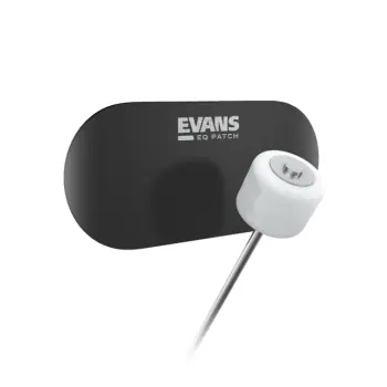 Evans eqpb2, patch, refuerzo bombo, para pedales dobles, color negro