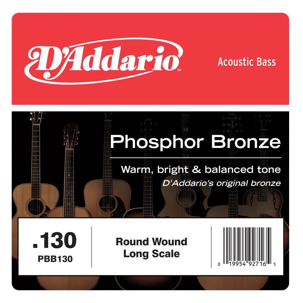 D´addario PBB130 Cuerda Suelta para Bajo Acústico PBB130