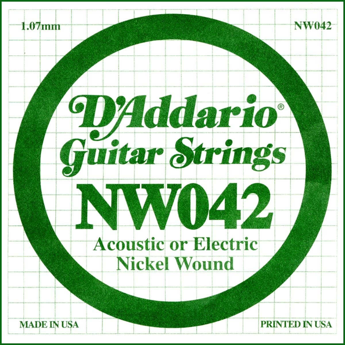 D´addario NW042 Cuerda Suelta para Guitarra Eléctrica NW042