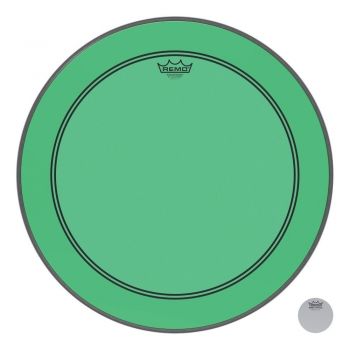 Remo 26 powerstroke 3 colortone clear green parche de bombo