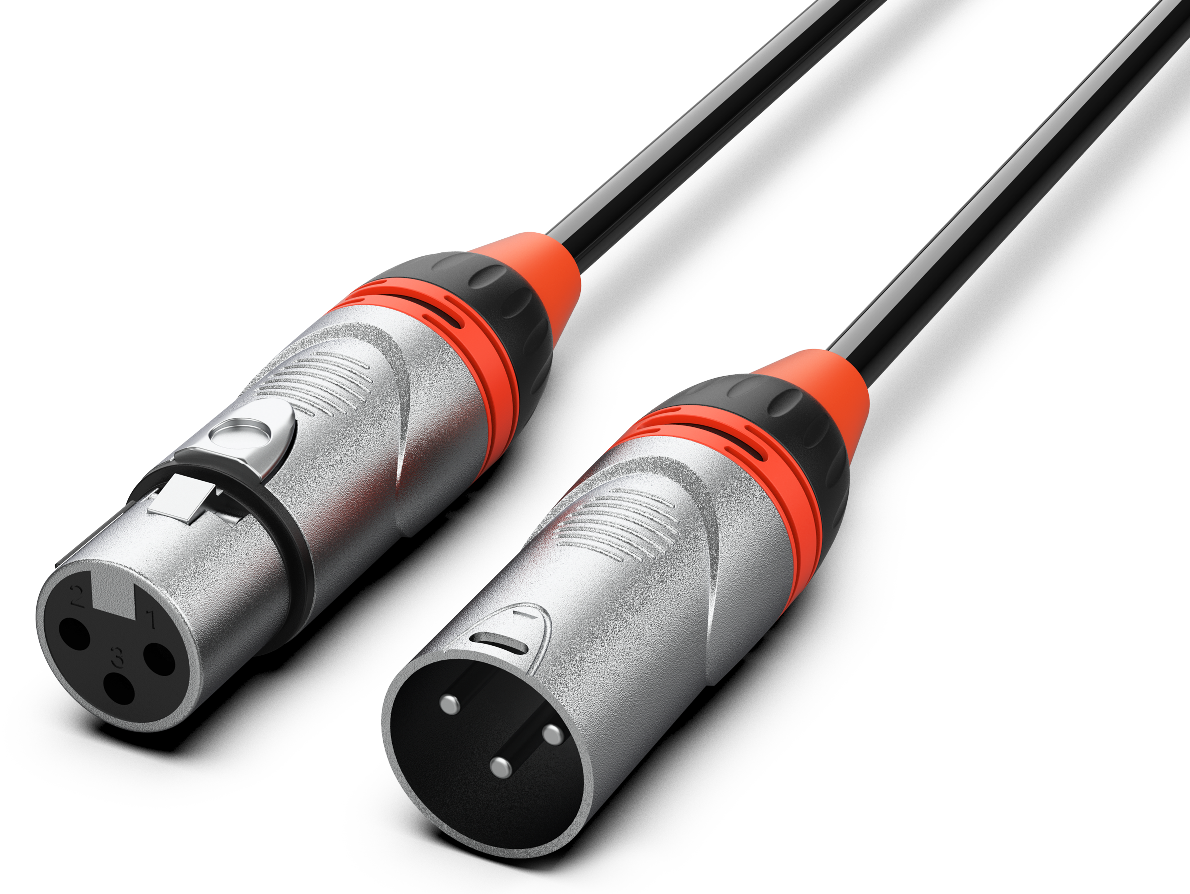 Audibax Pro Cable XLR Macho a XLR Hembra 30 Metros Negro XLR30 Pro