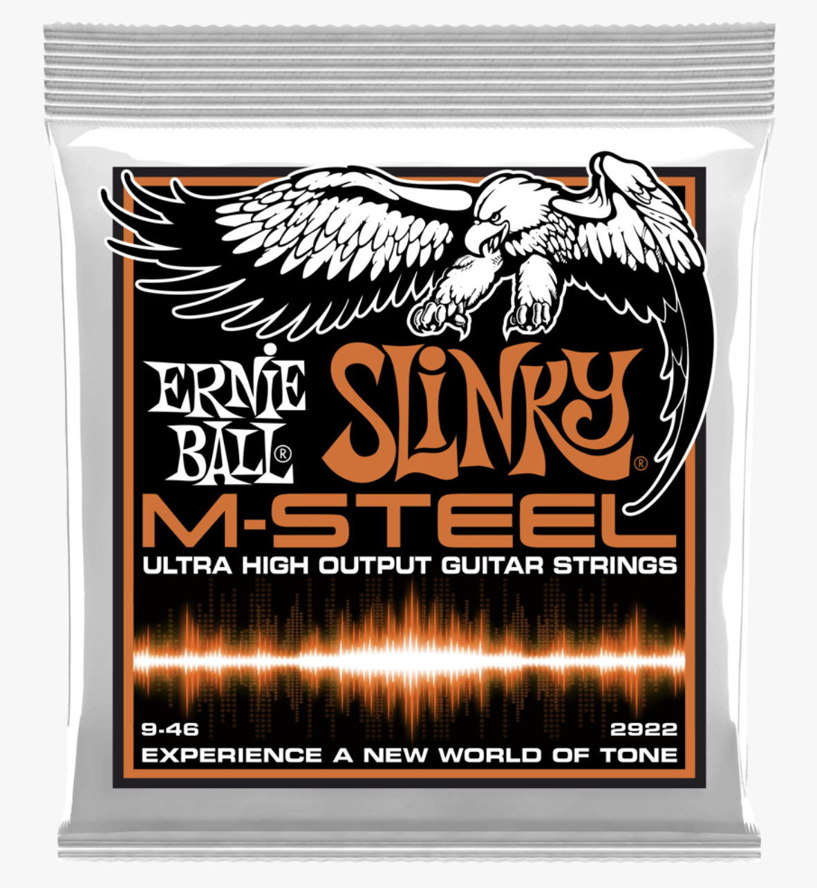 Ernie Ball 2922 Slinky M-Steel Cuerdas Para Guitarra Electrica 9-46 2922