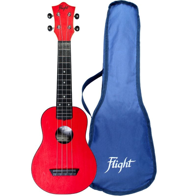 Flight TUS-35RD Travel Rojo Ukelele Soprano Travel Rojo