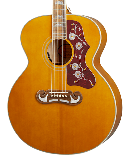 Epiphone J-200 Aged Natural Antique Gloss Guitarra Electroacústica Masterbilt J-200 Aged Natural Antique Gloss
