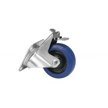 Roadinger rueda giratoria rd-100b 100mm azul con freno