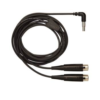 Shure pa720 cable lemo 5 pin/ 2xlr3fx para p6hw de 3mtrs.