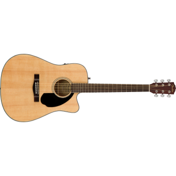 Fender cd-60sce dreadnought walnut fingerboard natural