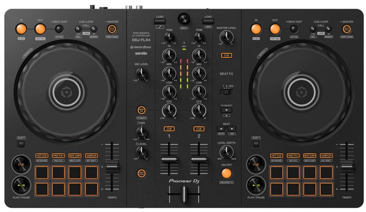 Pioneer DJ DDJ FLX4 - Controlador Dj de 2 canales DDJ FLX 4