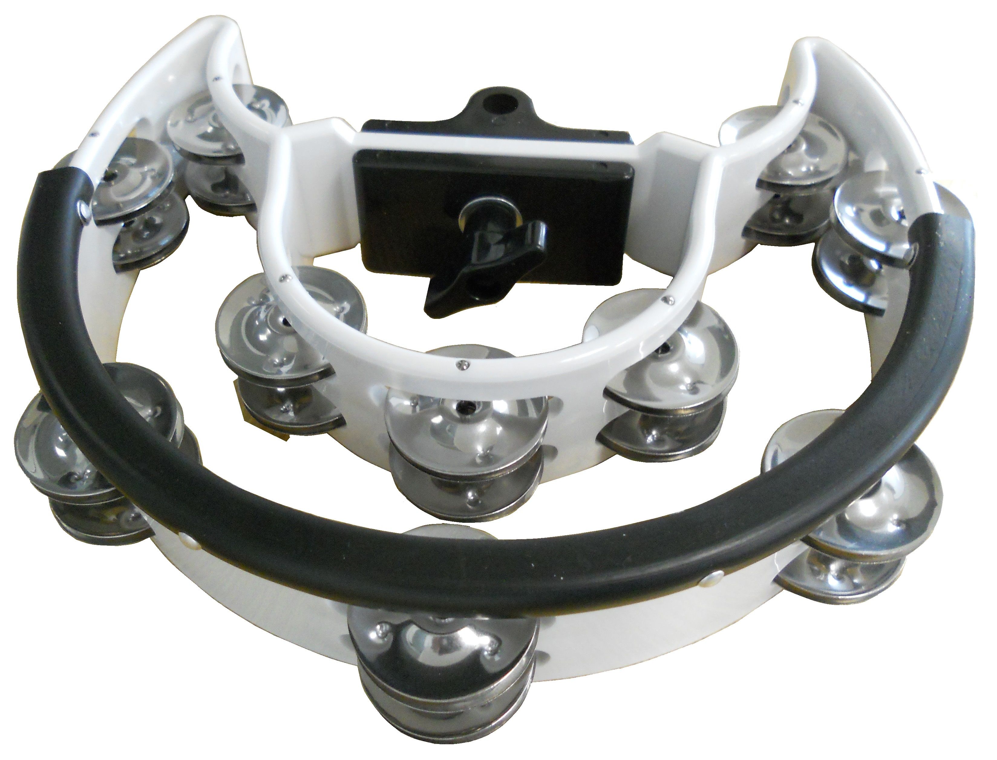 Ritmo DT2WH Pandereta Media Luna Para Soporte Blanca DT2WH
