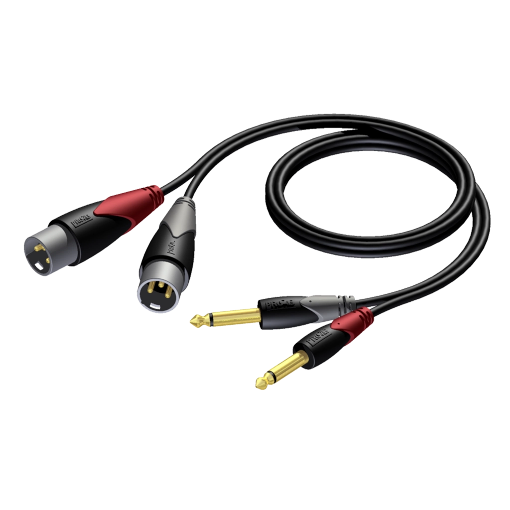 Procab cla708/3 cable doble xlr/jack 3m