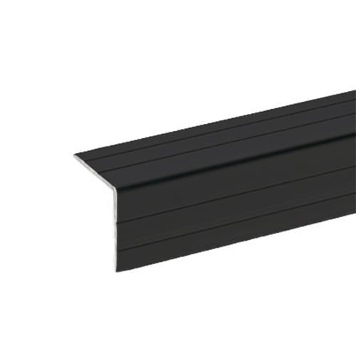 Adam Hall Cantonera angular de aluminio 22 x 22 mm, anodizado negro 6109 BLK