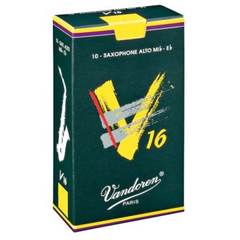 Vandoren caja 10 cañas saxo alto v-16 2 caja verde oscuro