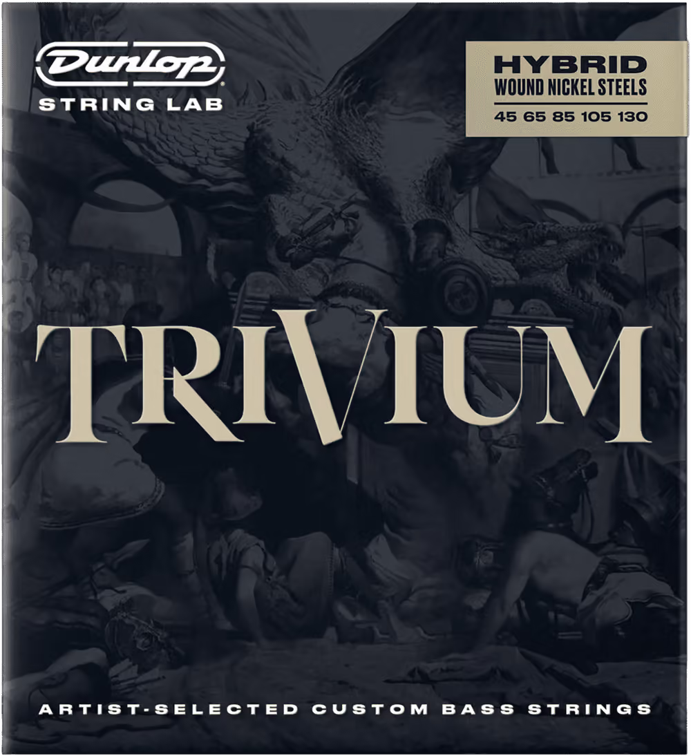 Dunlop juego cuerdas bajo eléctrico 5st. lab trivium hybrid heavy 45-130