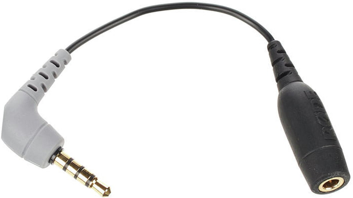 Rode SC 4 Cable Adaptador de cable blindado SMARTPHONE. Toma TRS 3.5mm y conector TRRS Acodado 3.5mm adaptador SC 4