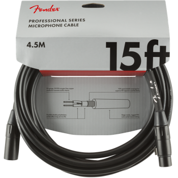 Fender 15 cable micrófono 4.5 metros