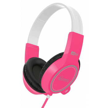 Mee audio kidjamz-3 rosa auriculares para niños de 4 a 12 años