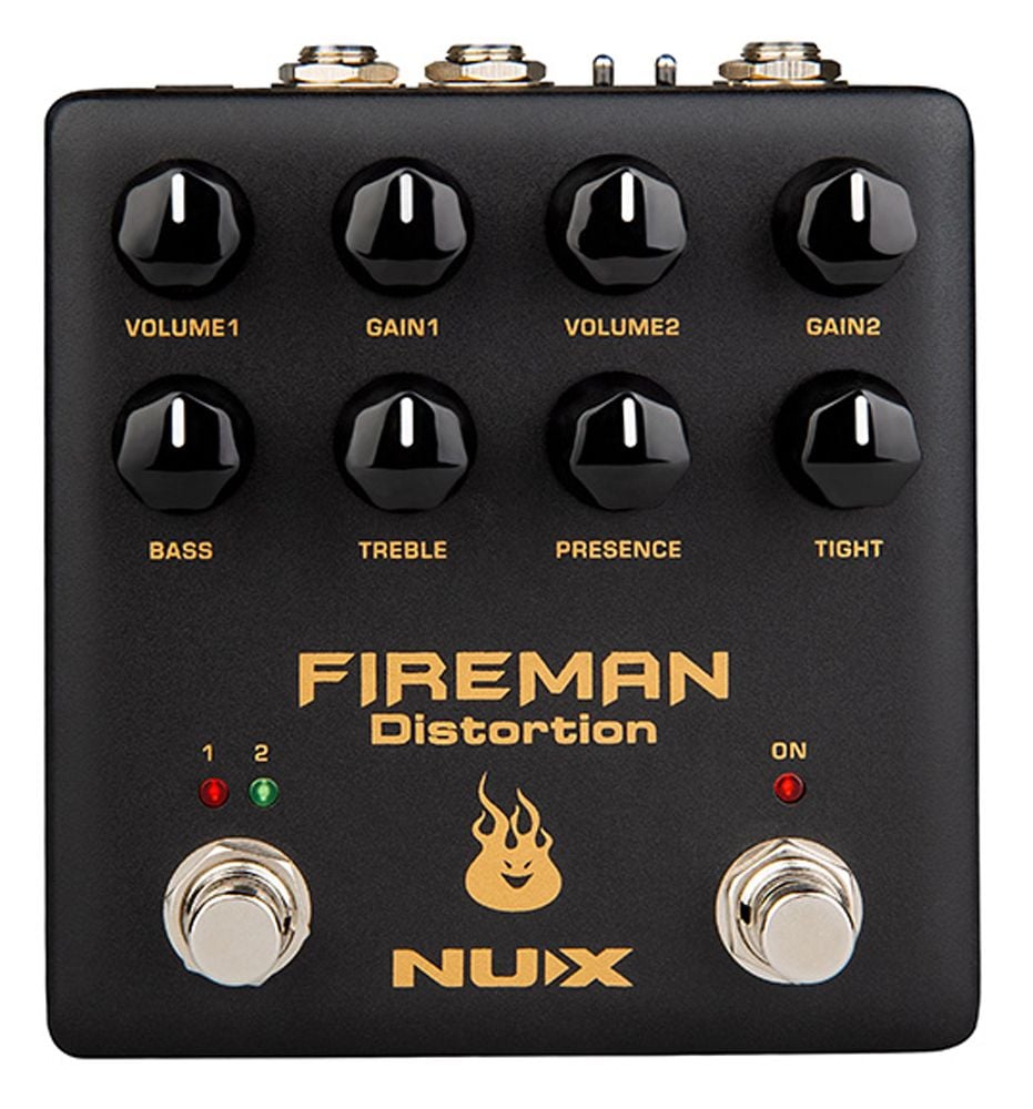NUX NDS-5 Fireman Distortion Pedal De Distorsión 2 Canales NDS-5 Fireman Distortion
