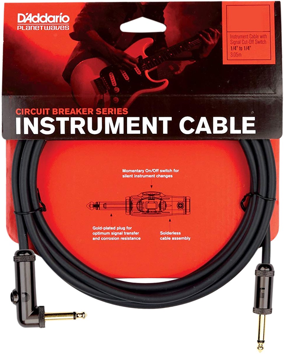 Planet Waves PW-AGRA-10 Cable de Instrumento con Switch On/Off, 3 Metros Cable de Instrumento con Switch On/Off, 3 Metros