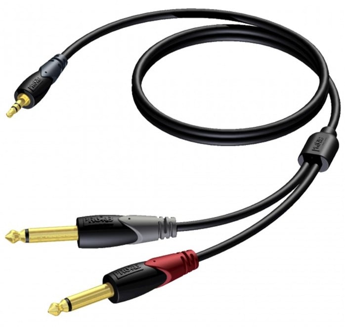 Procab CLA713-3 Cable Doble Jack a Minijack 3M null