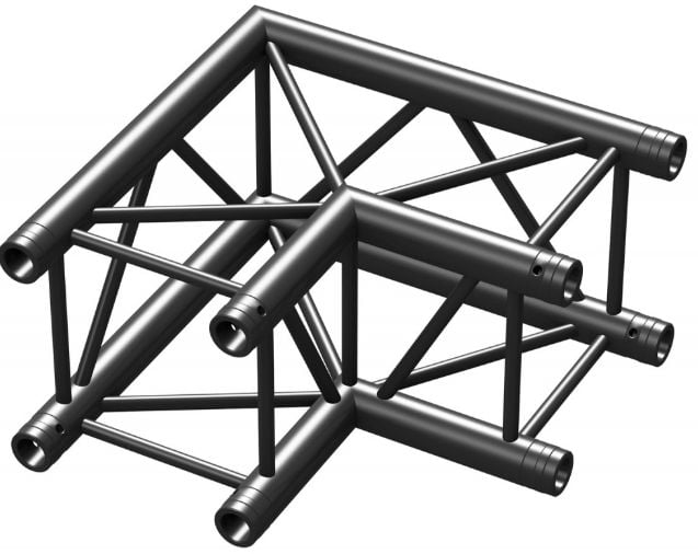 BeamZ P30-C21 Truss 2 vias corner 90º Negro 182473 P30-C21