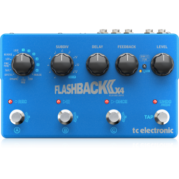 Tc electronic flashback 2 x 4 delay. pedal guitarra
