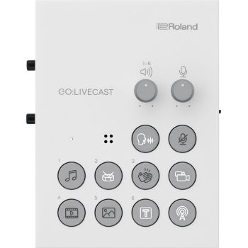 Roland go:livecast interfaz para streaming. producción para la transmisión en vivo de smartphone