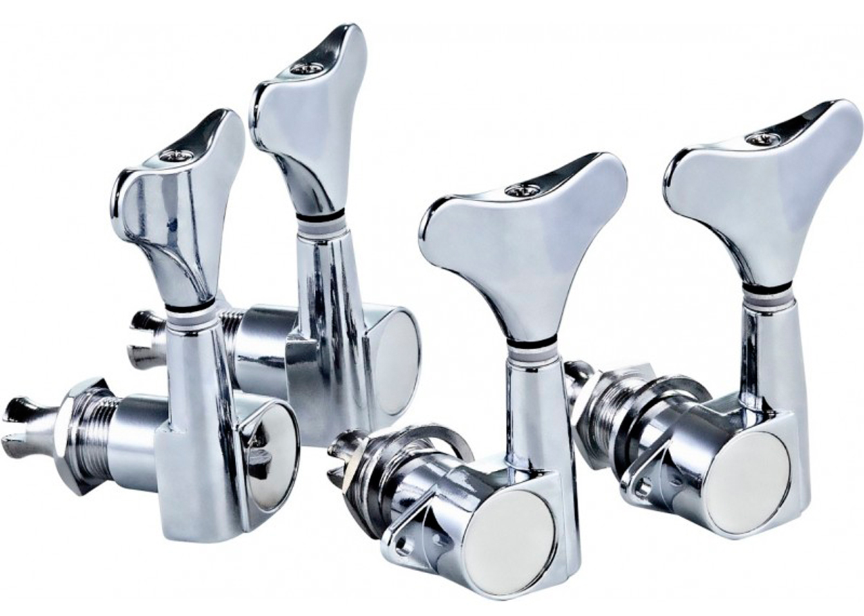 Ortega OTMEB22-CR. Clavijero para Bajo Chrome 2+2 OTMEB22-CR