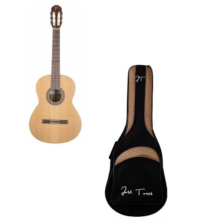 Jose torres PACK JTC-5 SB + FUNDA JTB-10 Pack de Guitarra clasica y Funda PACK JTC-5 SB + FUNDA JTB-10