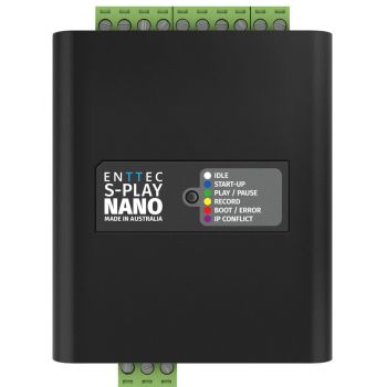 Enttec s-play nano grabador dmx