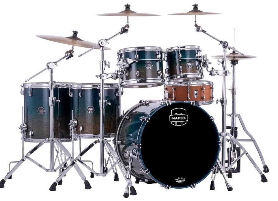 Mapex SE628XMOE Saturn Evolution Exotic Aegean Fade Batería Acústica SE628XMOE
